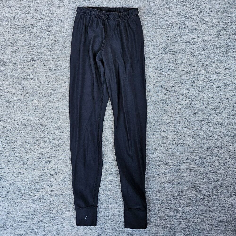 Vintage Patagonia Base Layer Pants Men's XS Black Made in USA 90's Zip Up RARE